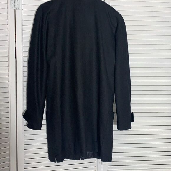 Vintage Jurgen Weiss Gray New Wool Cashmere Button Down Blazer Jacket Size 8 - Picture 14 of 16